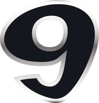 Black and silver color number png