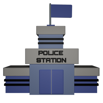 Police station 3d icon png