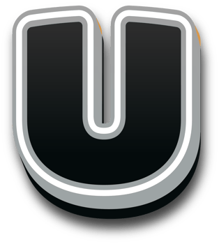 Black bold alphabet letters png