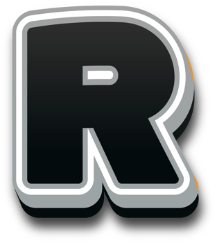 Black bold alphabet letters png