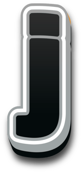 Black bold alphabet letters png