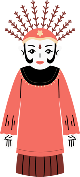 ondel ondel jakarta mascot illustration png