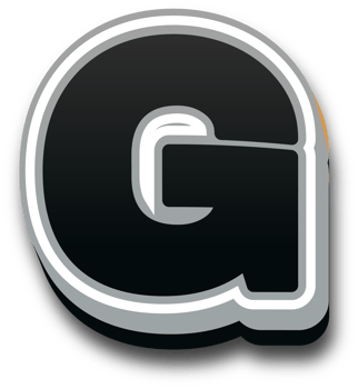 Black bold alphabet letters png
