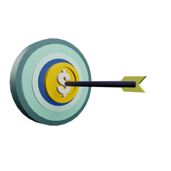 financial goal 3d icon png