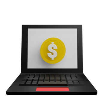 Finance software 3d icon png