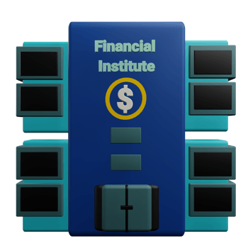 Financial institute 3d icon png