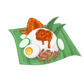 Nasi lemak illustration png