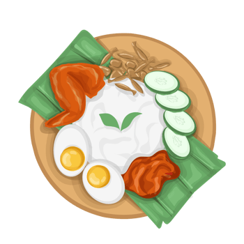 Nasi lemak illustration png