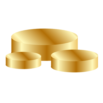 Golden podium for product display png