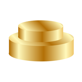 Golden podium for product display png