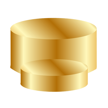 Golden podium for product display png