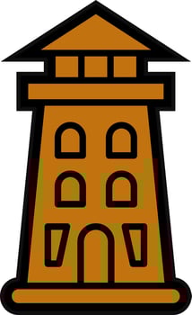 Lighthouse Vector Icon Design