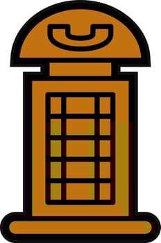 Phone Booth Vector Icon Design