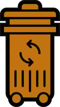Trash Can Vector Icon Design