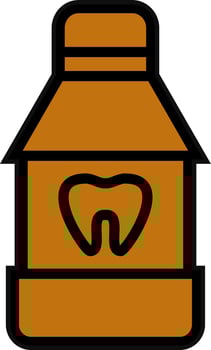 Mouthwash Vector Icon Design