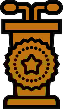 Winner Podium Vector Icon Design