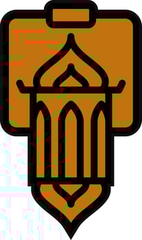 Lantern Vector Icon Design