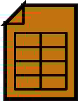 Spreadsheet Vector Icon Design