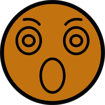 Surprised Vector Icon Design