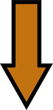 Down Arrow Vector Icon Design