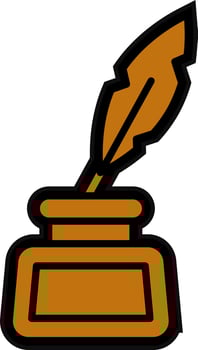 Inkwell Vector Icon Design
