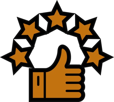 Customer Review Vector Icon Design