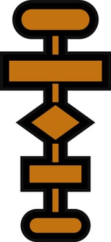 Flowchart Vector Icon Design