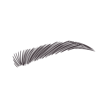 Black Eyebrow Drawing png