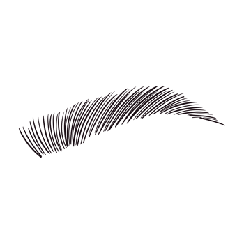 Black Laminated Eyebrow png