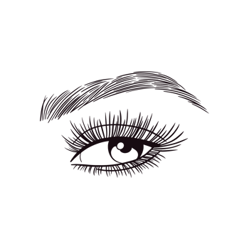 Female Natural Eyes Lashes Brows png