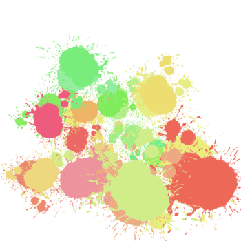 Abstract splatter color background. illustration png