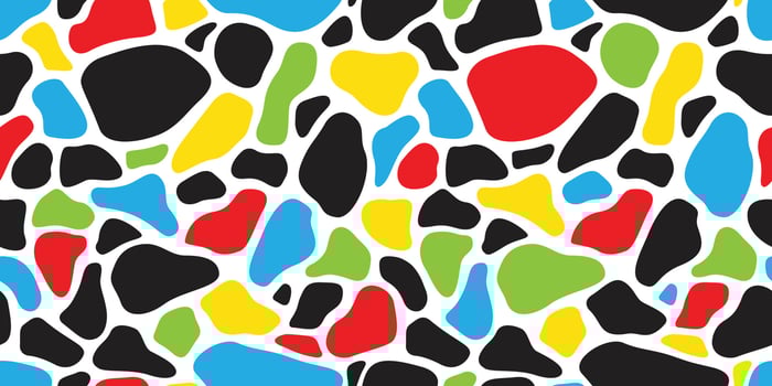 Cow skin seamless pattern Dalmatians dog isolated animal skin texture zebra giraffe wallpaper background camouflage colorful vector