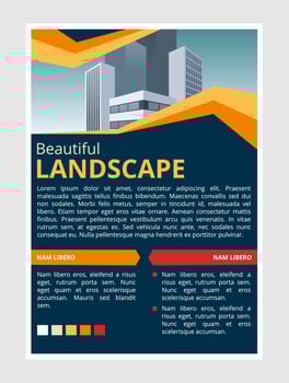Elegant and cool flyer design template vector