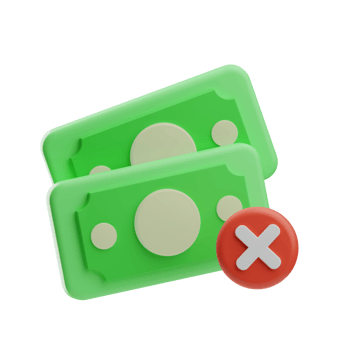 Money Corruption money error 3d Illustration png