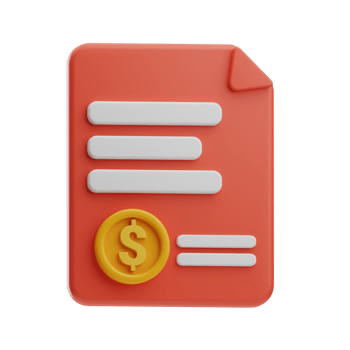 Money Corruption money contract 3d Illustration png