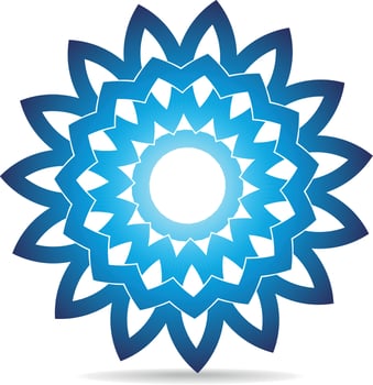 Vector Illustration Of Blue Star