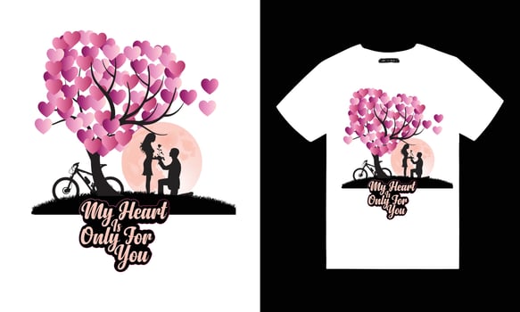 typography t shirt design love t shirt love tree vector