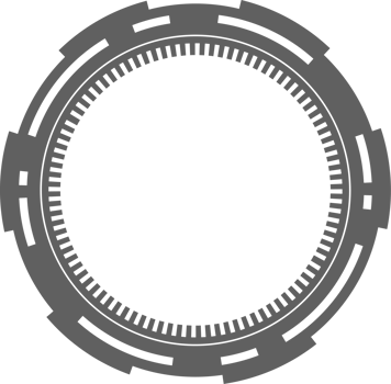 HUD futuristic element. Abstract optical aim. Circle geometric shape for virtual interface and games. Camera viewfinder for sniper weapon png