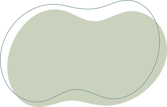 Green organic shape. Abstract amoeba blots in minimal trendy design with outline circles. Forms for poster story frames png