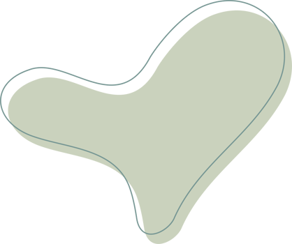 Green organic shape. Abstract amoeba blots in minimal trendy design with outline circles. Forms for poster story frames png