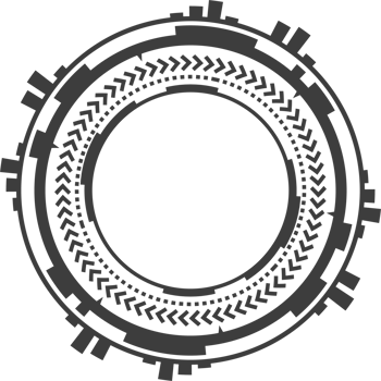 HUD futuristic element. Abstract optical aim. Circle geometric shape for virtual interface and games. Camera viewfinder for sniper weapon png