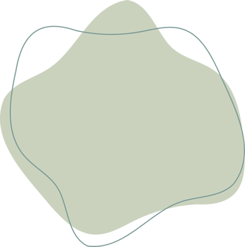 Green organic shape. Abstract amoeba blots in minimal trendy design with outline circles. Forms for poster story frames png