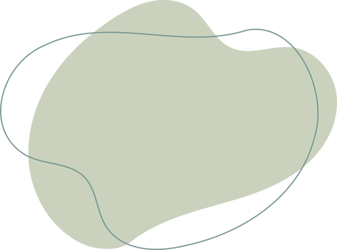Green organic shape. Abstract amoeba blots in minimal trendy design with outline circles. Forms for poster story frames png