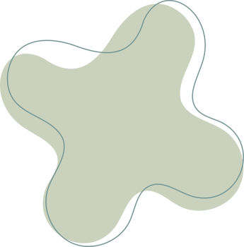 Green organic shape. Abstract amoeba blots in minimal trendy design with outline circles. Forms for poster story frames png