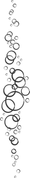 Bubbles of fizzy drink, air or soap. Vertical streams of water. Outline doodle illustration png