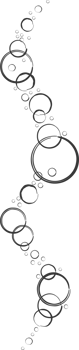 Bubbles of fizzy drink, air or soap. Vertical streams of water. Outline doodle illustration png