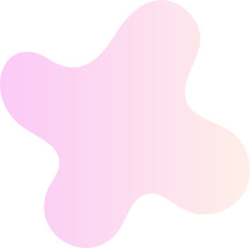 Abstract fluid shape. Gradient liquid element. Amoeba splash design png