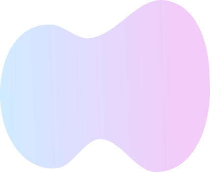 Abstract fluid shape. Gradient liquid element. Amoeba splash design png