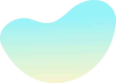 Abstract fluid shape. Gradient liquid element. Amoeba splash design png