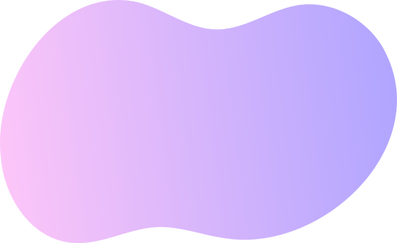 Abstract fluid shape. Gradient liquid element. Amoeba splash design png